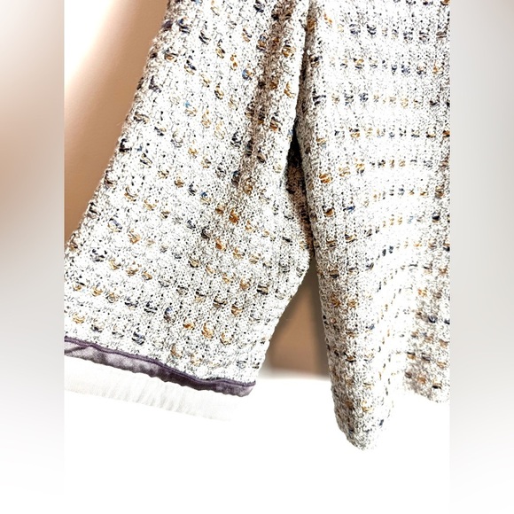 St John Couture tweed purple gray blazer jacket 14 - Picture 5 of 14